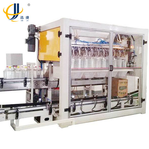 迅捷油桶自動裝箱機(jī)做的這么不可思議！